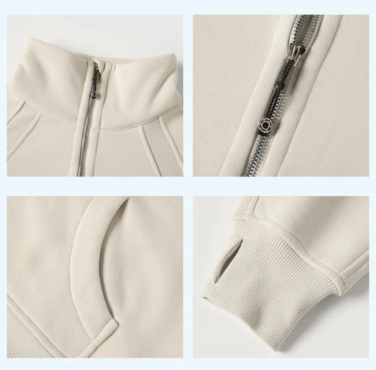 Oversized Scuba Half-Zip Hoodie